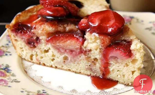 Pieczone Ciasto Z Maślanką Truskawkową