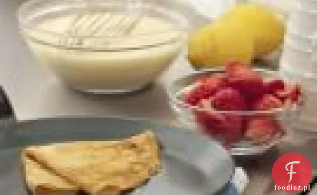 Naleśniki Cytrynowe Z Truskawkami, Dżemem I Mascarpone