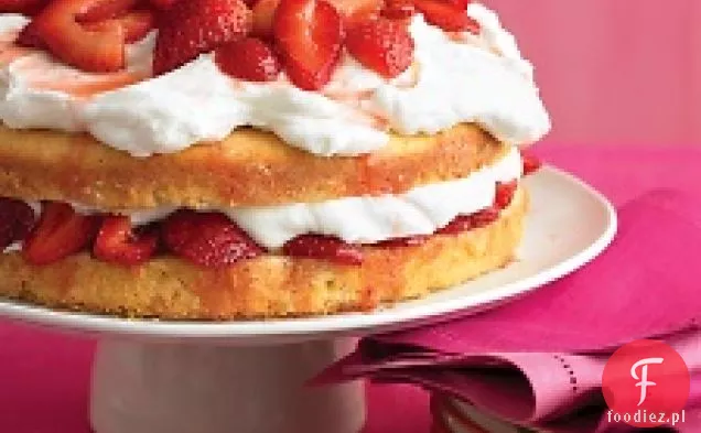 Tort Z Kremem Truskawkowym