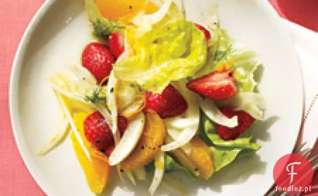 Sałatka Z Truskawek, Kopru Włoskiego I Pomarańczy