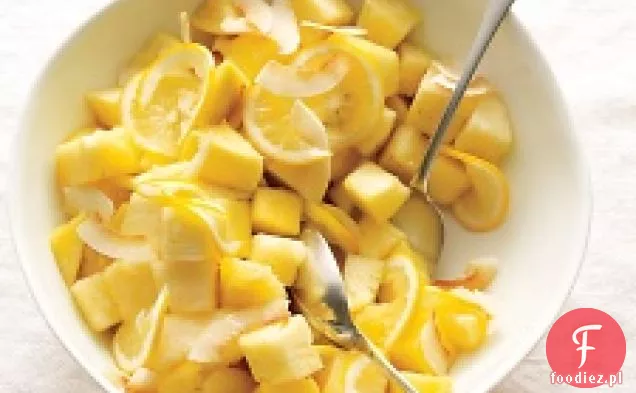 Sałatka Z Ananasem, Mango I Cytryną