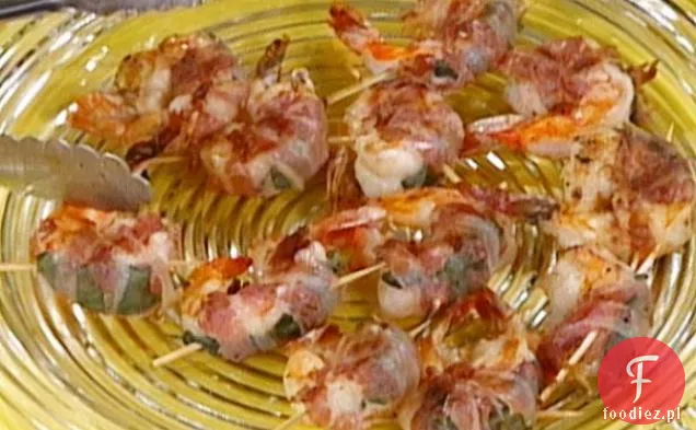 Krewetki jumbo Elsy z szałwią i pancettą