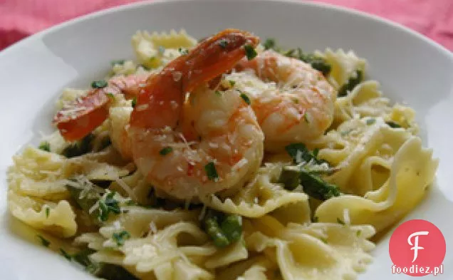 Krewetki Ze Szparagami I Makaronem