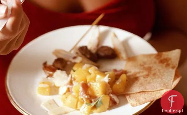 Sałatka Prosciutto, Mango i parmezan