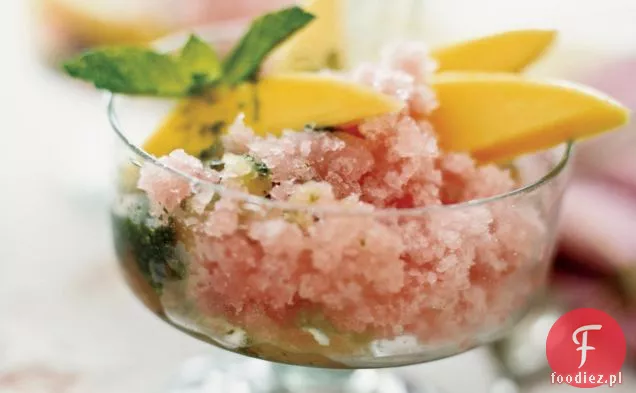 Grejpfrut Granité z mango i białym rumem Mojito