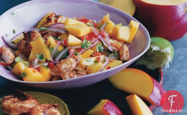 Sałatka Z Krewetkami I Mango
