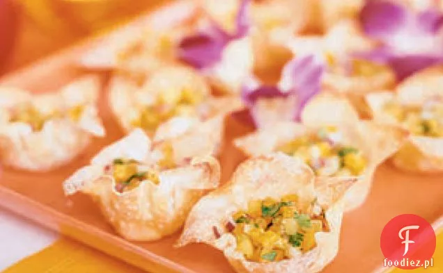 Salsa Mango Wontons