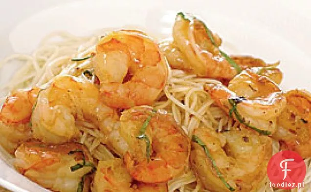 Smażone Krewetki Z Pomarańczą, Bazylią I Pernod