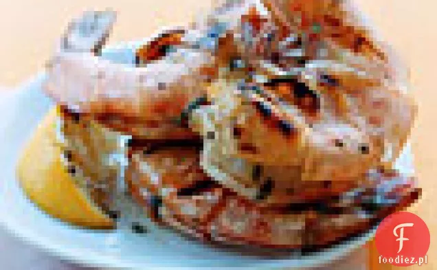 Grillowane Krewetki Jumbo Z Cytryną I Oregano