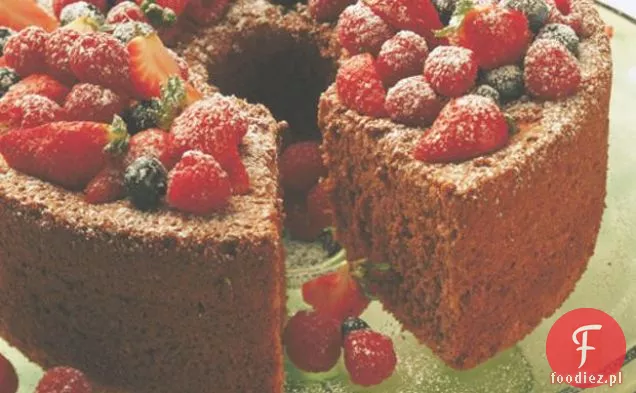 Ciasto Czekoladowe Angel Food Z Jagodami