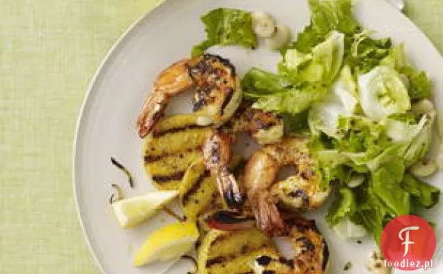 Grillowane krewetki i