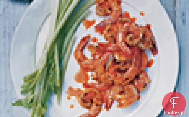 Buffalo Grillowane krewetki z dipem z sera pleśniowego i selerem