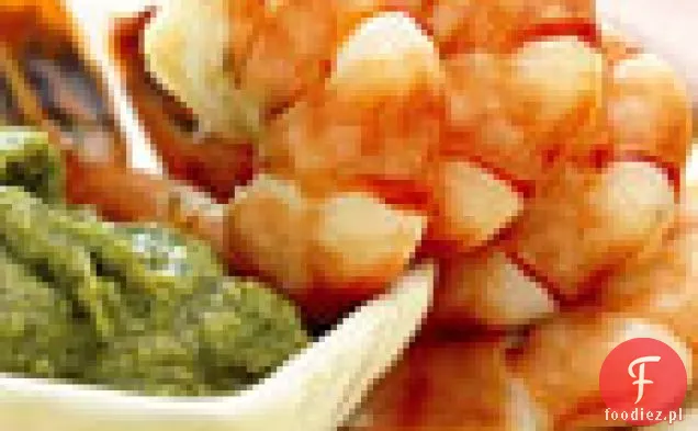 Krewetki z pesto z karczocha