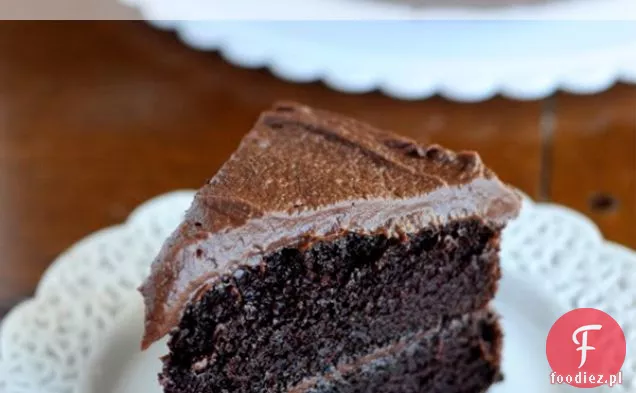 Tort z głęboką ciemną czekoladą (z Inn Cuisine i Hershey ' s)
