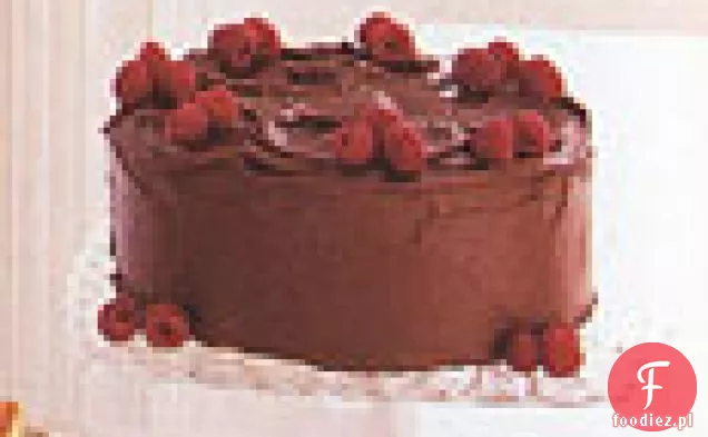 Podwójny Tort Czekoladowo-Malinowy