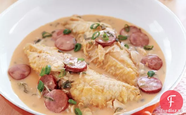 Snapper z pikantnym sosem Krabowo-Andouille