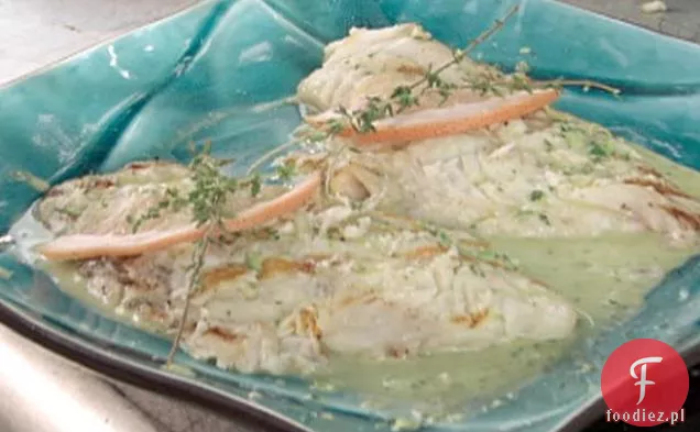 Grillowany Czerwony Snapper z grejpfrutem - tymiankiem Mojo