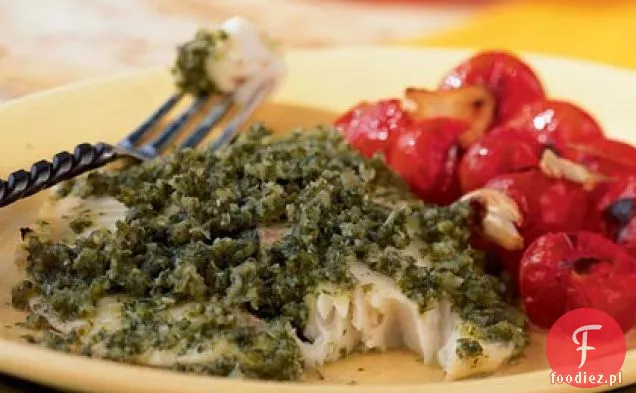 Pargo con Salsa de Perejil (Lucjan w sosie Pietruszkowym)