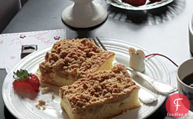 Śmietankowy Tort Kawowy Z Brązowym Cukrem Streusel