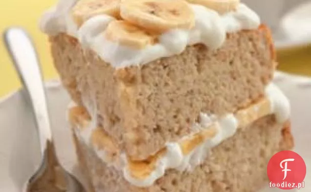 Ciasto Warstwowe Z Kremem Bananowym