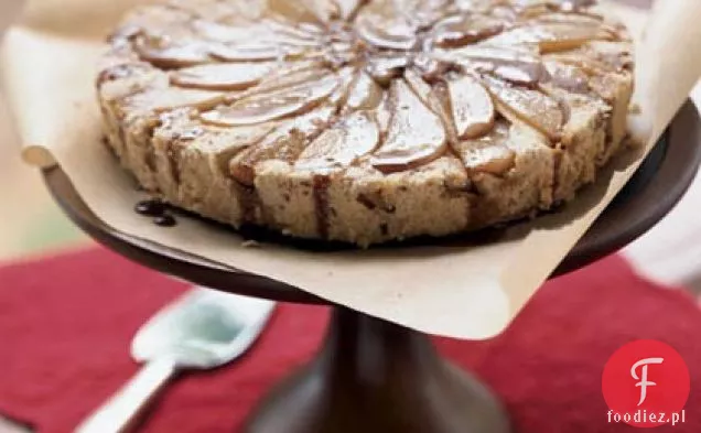 Pear Upside-Down Spice Cake
