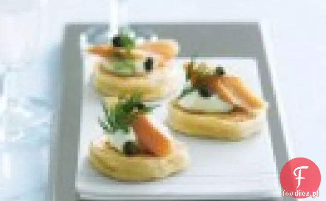Pieczarki Tarte Tatin z kozim serem