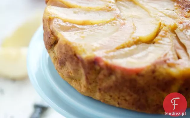 Ciasto z jabłkiem i dynią do góry nogami — Gâteau renversé aux pommes et au potimarron