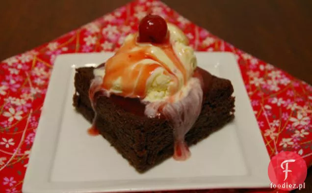 Valentine Cherry Brownies