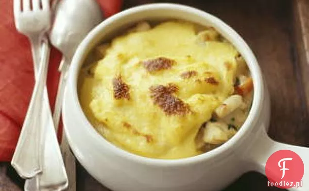 Estragon-krem kurczak i Polenta Pot placki