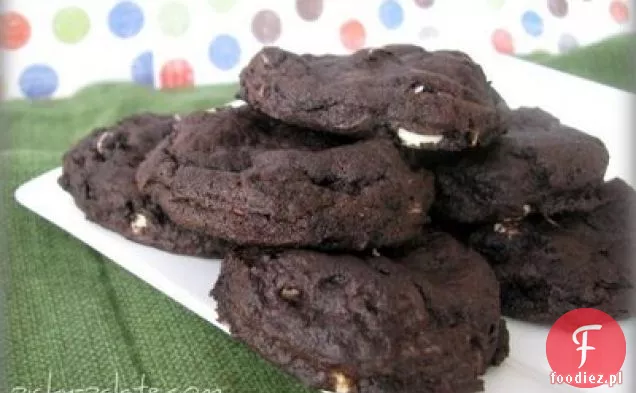 Double Chocolate Covered Precel Peanut Butter Cookies
