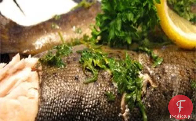 Folia Grillowana pstrąg z winem