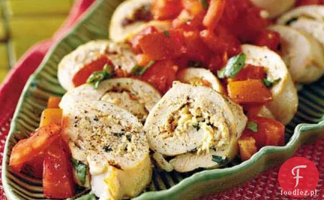 Kremowy Kurczak Nadziewany Pomidorami