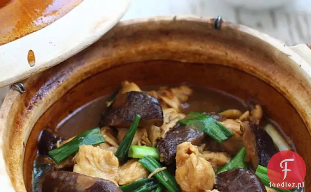 Garnek Gliniany Kurczak Z Grzybami