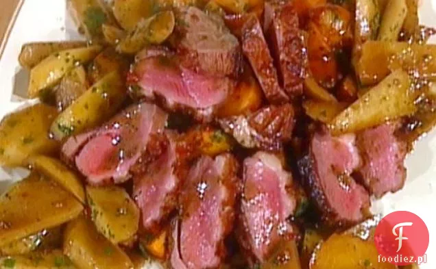 Pierś z kaczki z jabłkami i gulaszem ziemniaczanym: Petto d ' Anitra al Aceto di Mele