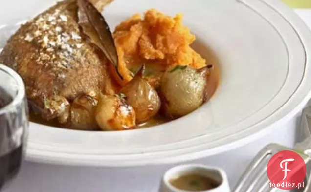 Pieczone Udka Kaczki Z Zacierem Ze Słodkich Ziemniaków
