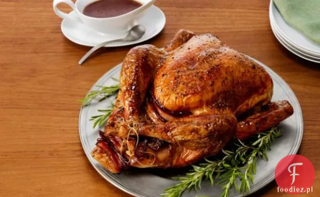 Granat-Glazurowany Indyk Z Farszem Z Dzikiego Ryżu