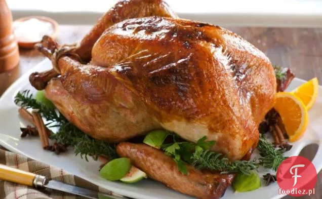 Przyprawiony i Super soczysty pieczony indyk