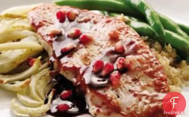 Granat-glazurowany Indyk z prażonym koprem włoskim