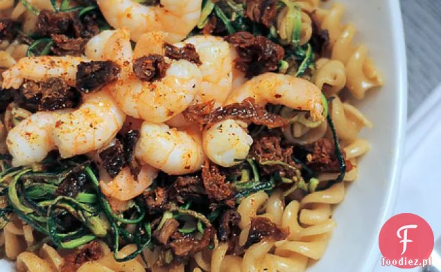 Krewetki, Cukinia I Suszone Pomidory Fusilli
