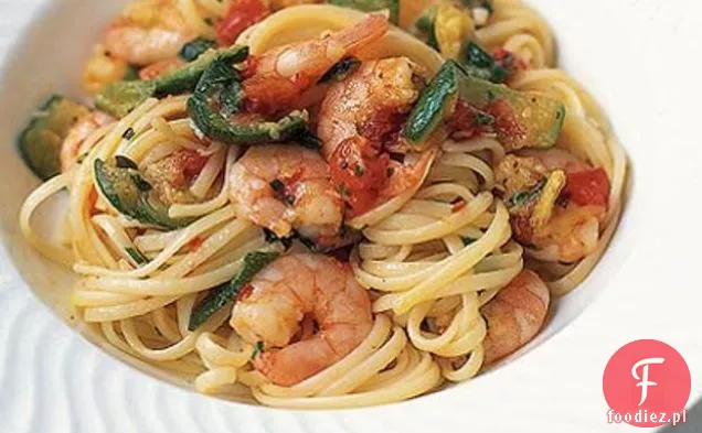 Krewetki I Cukinia Linguine