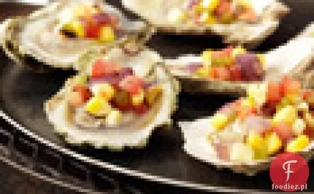 Grillowane Ostrygi Wschodniego Wybrzeża Z Kukurydzą Jalapeño Salsita
