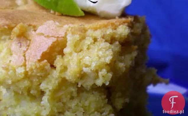 Chili-studded Corncake With Sugared Lime Butter