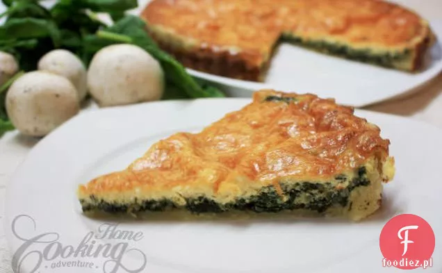 Quiche Ze Szpinakiem I Grzybami