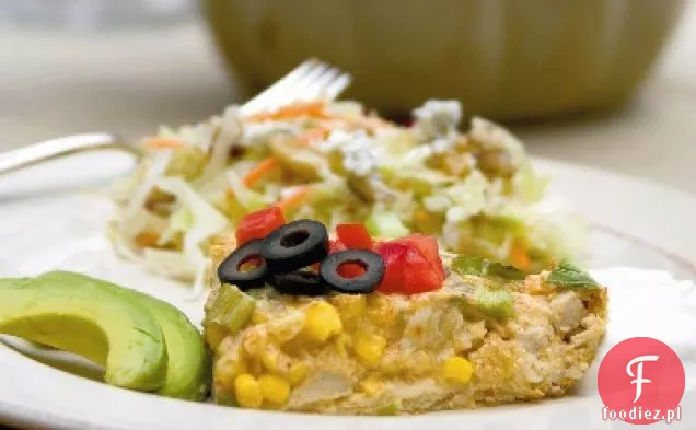 Tortilla Chicken And Corn Quiche