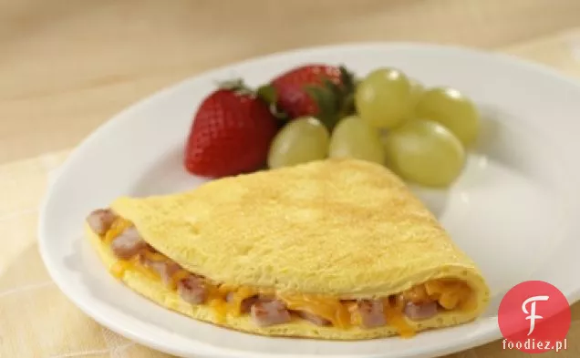 Omlet Z Boczkiem Kanadyjskim I Serem Cheddar