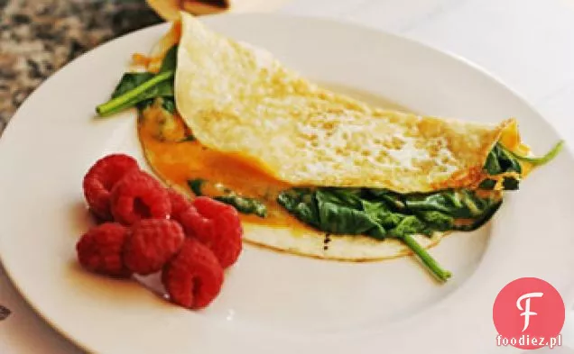 Omlet Ze Szpinakiem I Cheddarem