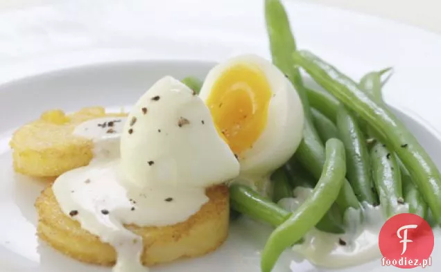 Złota Polenta I Jajko Z Sosem Musztardowym Przepis