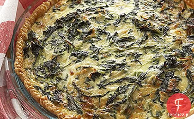 Quiche ze szpinakiem i serem