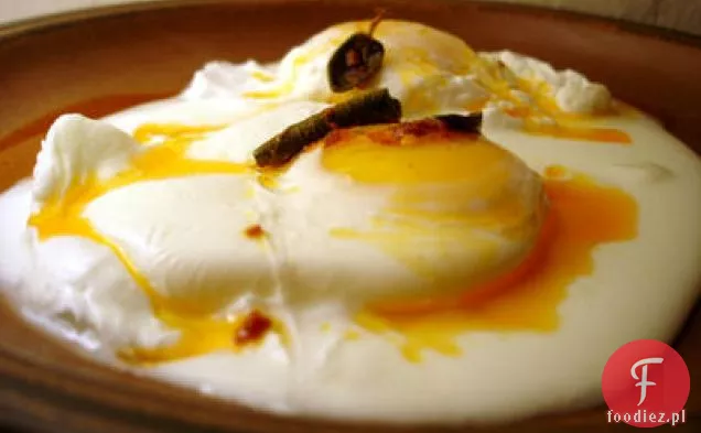 Jajka Gotowane Po Turecku Z Jogurtem I Ostrym Masłem Szałwiowym