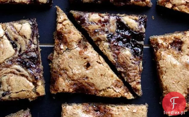 Kruche I Dżemowe Blond Brownies